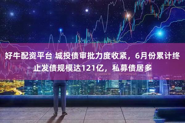好牛配资平台 城投债审批力度收紧，6月份累计终止发债规模达121亿，私募债居多
