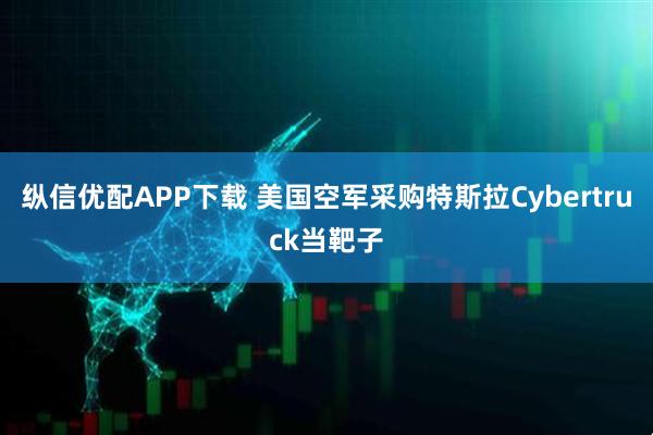纵信优配APP下载 美国空军采购特斯拉Cybertruck当靶子